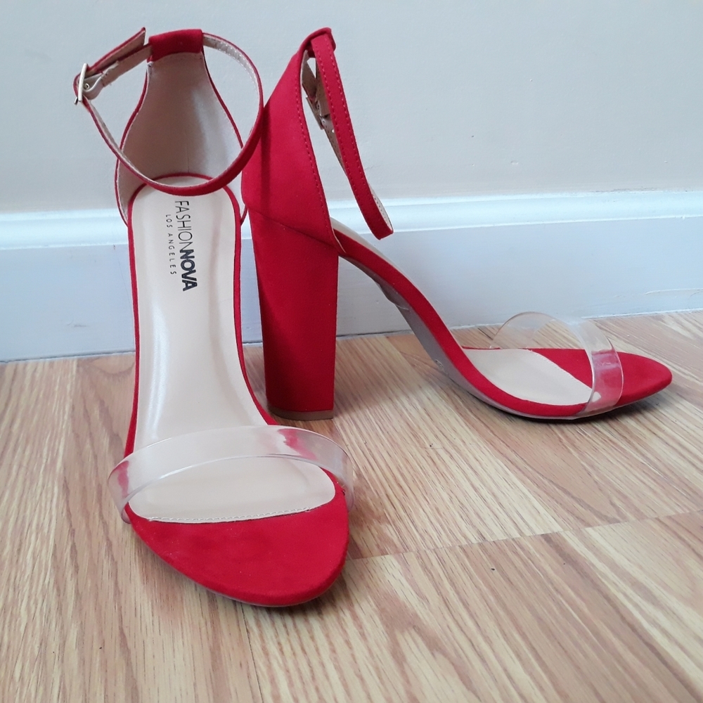 Fashion Nova One strap heels